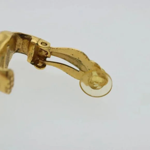 CHANEL Earring metal Gold Tone CC